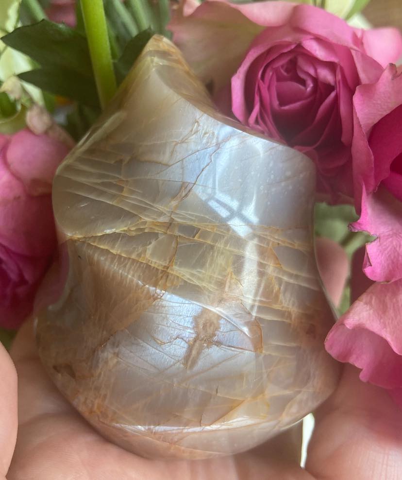 Peach Moonstone Flame