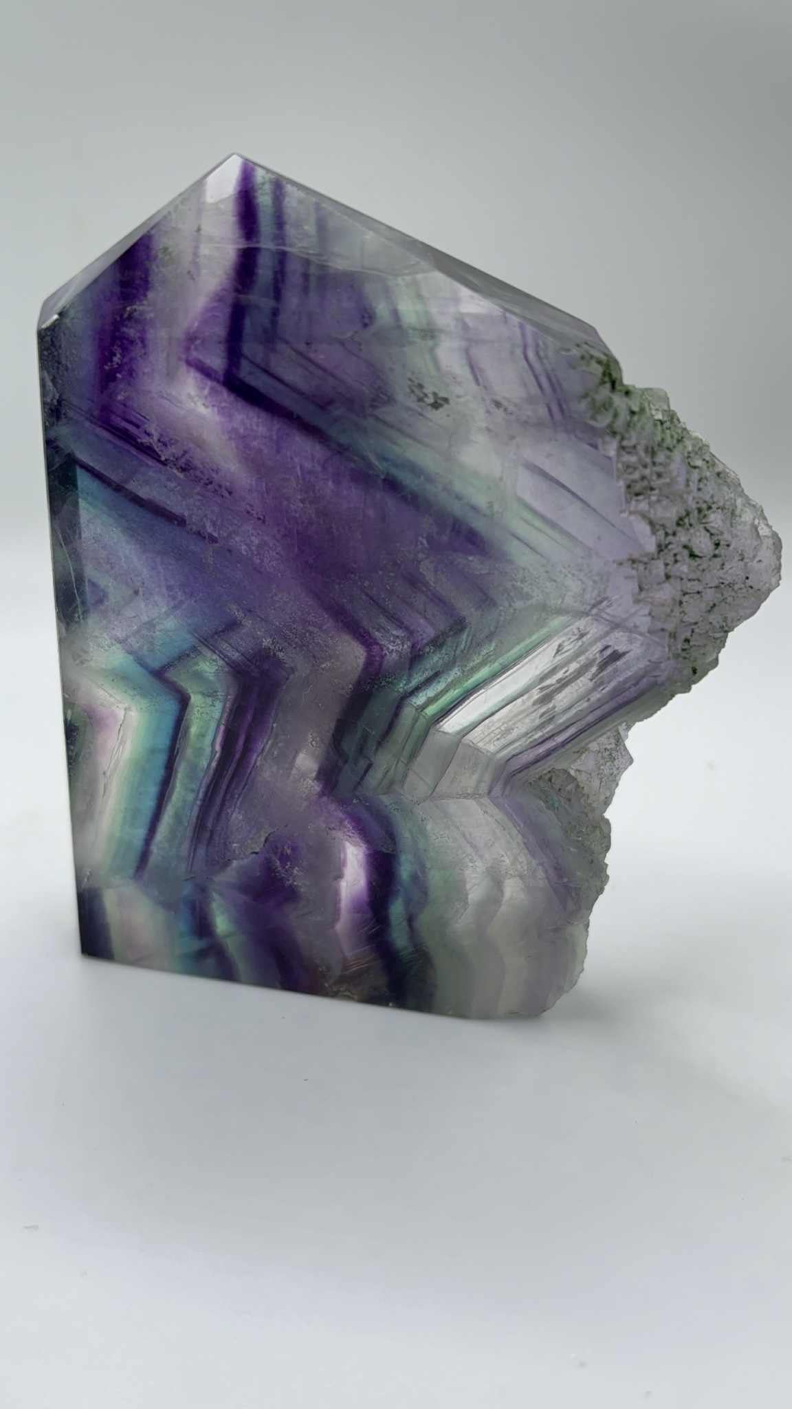 Half Raw Fluorite Tower