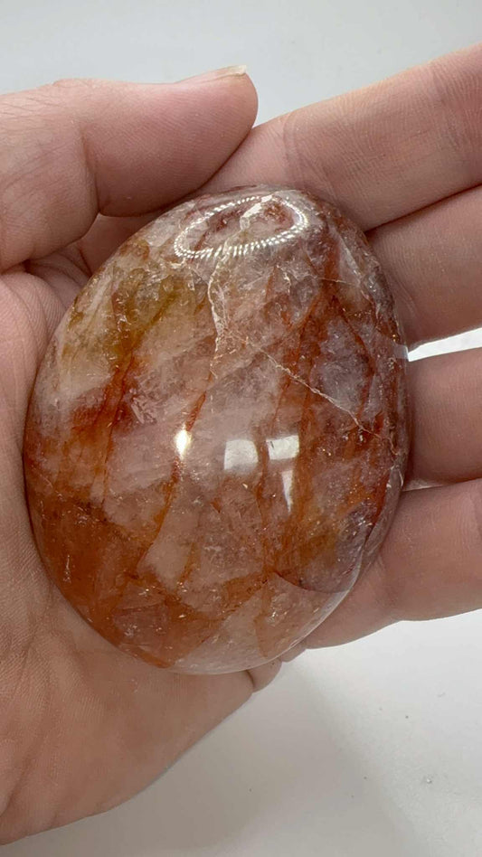 Fire Quartz Palmstone