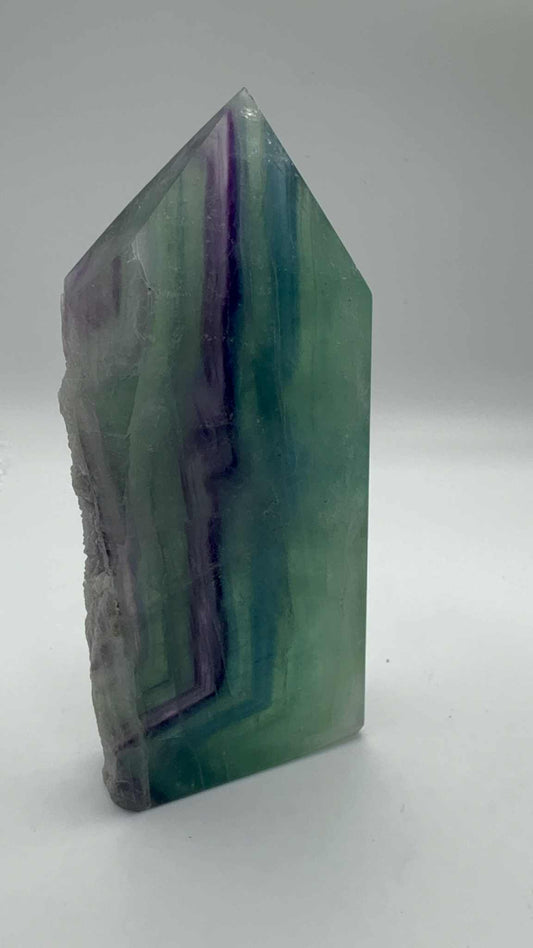 Half Raw Fluorite Tower
